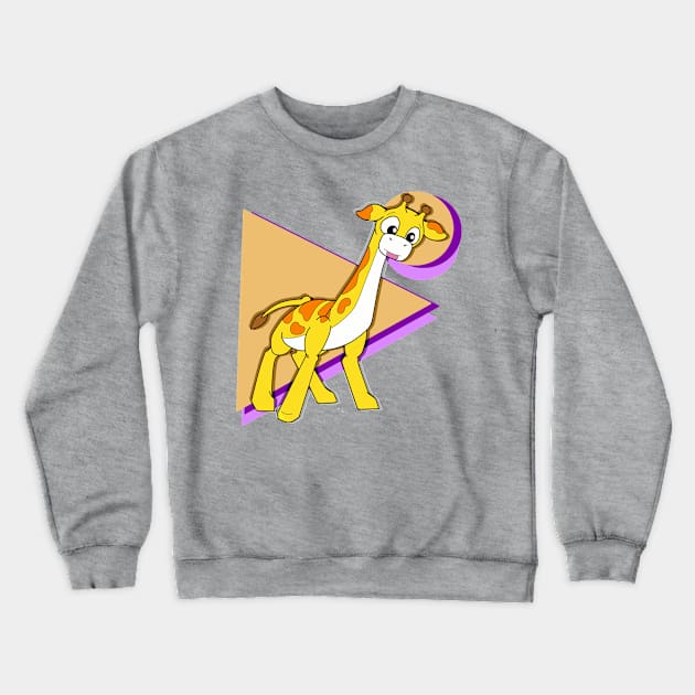 Jeff the Giraffe Crewneck Sweatshirt by RockyHay